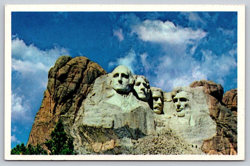 Mount Rushmore National Monument South Dakota Postcard 1985 Posted Black Hills